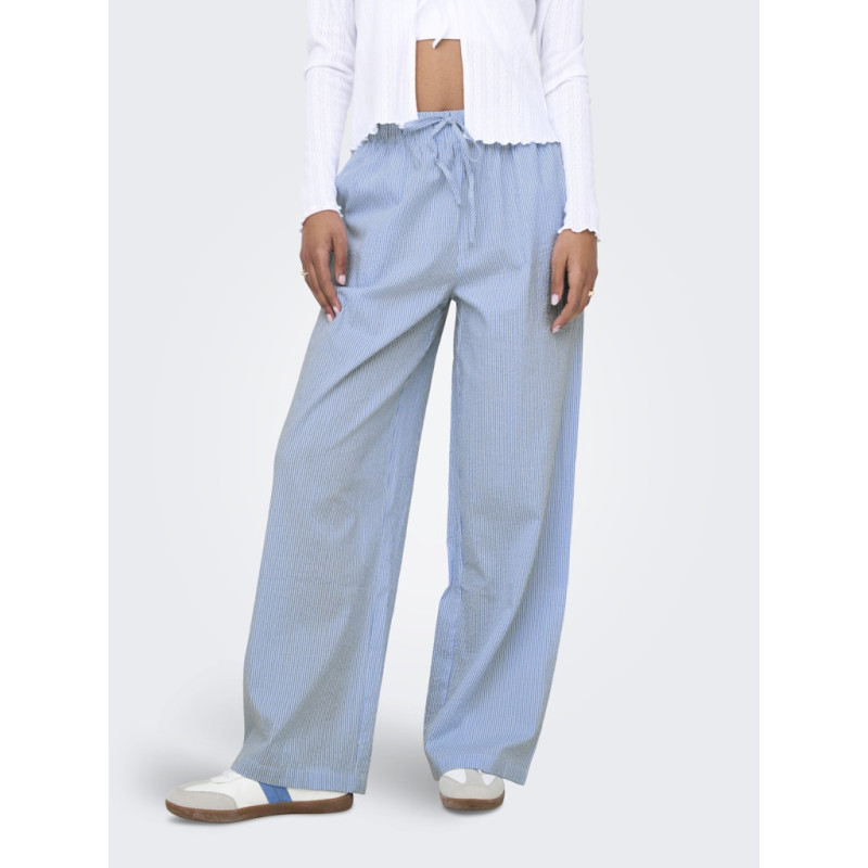 ONLY Augusta Bukser - Cloud Dancer / Blue Stripes