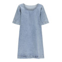 ONLY Gigi Sløjfe Denim Kjole - Light Blue Denim