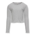 KIDS ONLY Carlotta Bluse - Light Grey Melange
