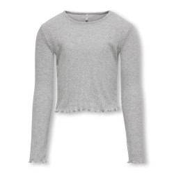 KIDS ONLY Carlotta Bluse - Light Grey Melange