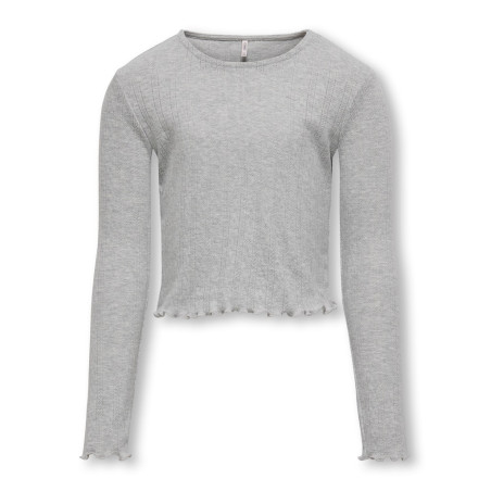 KIDS ONLY Carlotta Bluse - Light Grey Melange