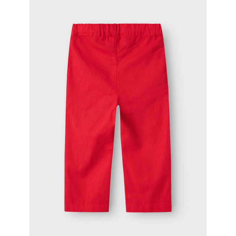 NAME IT MINI Falinnen Hør Bukser - Chinese Red