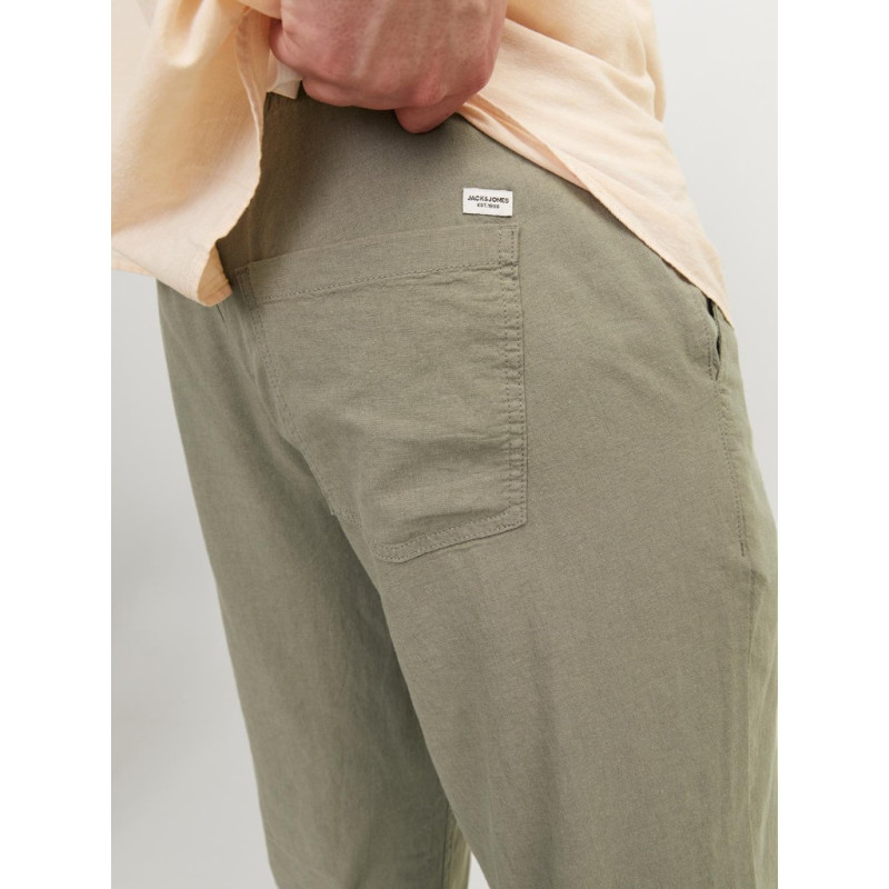 JACK & JONES PLUS Stace Jjbreeze Hør Bukser - Deep Lichen Green