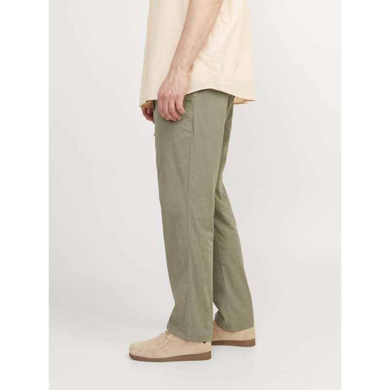 JACK & JONES PLUS Stace Jjbreeze Hør Bukser - Deep Lichen Green