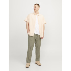 JACK & JONES PLUS Stace Jjbreeze Hør Bukser - Deep Lichen Green