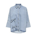 ONLY Grace Sløjfe Denim Skjorte - Light Blue Denim