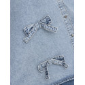ONLY Grace Sløjfe Denim Skjorte - Light Blue Denim