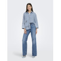 ONLY Grace Sløjfe Denim Skjorte - Light Blue Denim