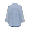 ONLY Grace Sløjfe Denim Skjorte - Light Blue Denim