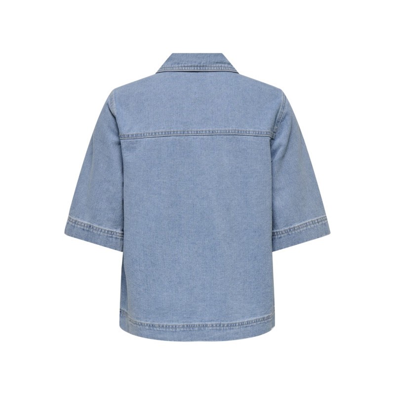 ONLY Belle Denim Skjorte - Light Blue Denim