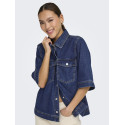 ONLY Belle Denim Skjorte - Dark Blue Denim