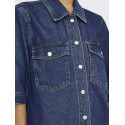 ONLY Belle Denim Skjorte - Dark Blue Denim