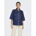 ONLY Belle Denim Skjorte - Dark Blue Denim