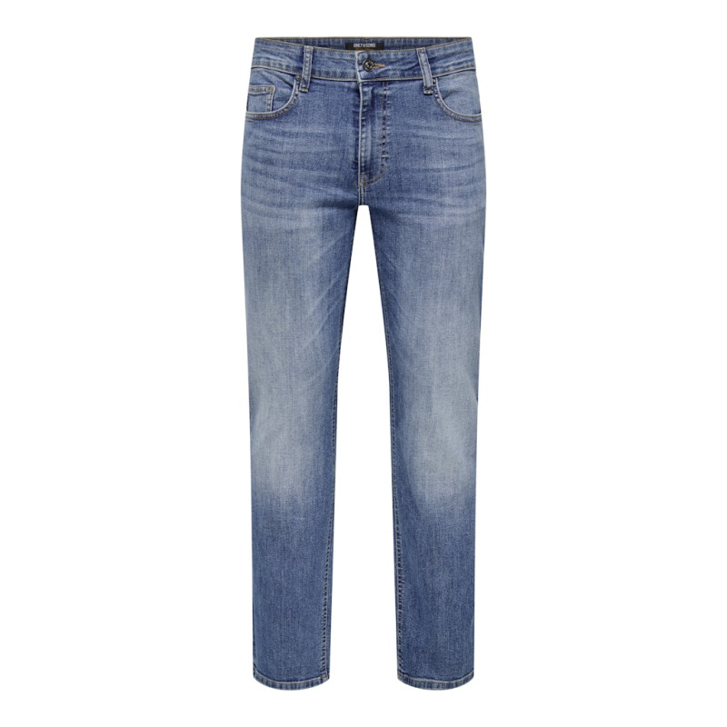 ONLY & SONS Weft Reg. Box Pim Jeans - Medium Blue Denim