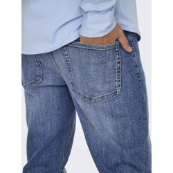 ONLY & SONS Weft Reg. Box Pim Jeans - Medium Blue Denim