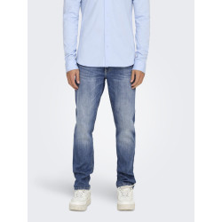 ONLY & SONS Weft Reg. Box Pim Jeans - Medium Blue Denim