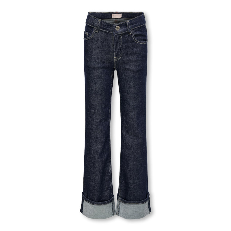 KIDS ONLY Mercer Jeans Med Fold - Dark Blue Denim