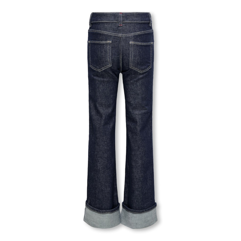 KIDS ONLY Mercer Jeans Med Fold - Dark Blue Denim