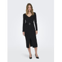 ONLY Siri Front Slids Denim Nederdel - Black Denim