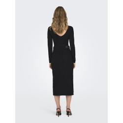 ONLY Siri Front Slids Denim Nederdel - Black Denim