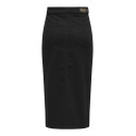 ONLY Siri Front Slids Denim Nederdel - Black Denim