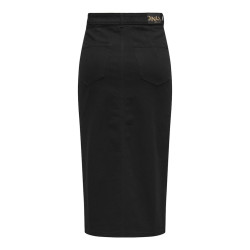 ONLY Siri Front Slids Denim Nederdel - Black Denim