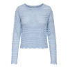 JDY Sun Lay Strik Pullover - Cashmere Blue