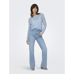 JDY Sun Lay Strik Pullover - Cashmere Blue