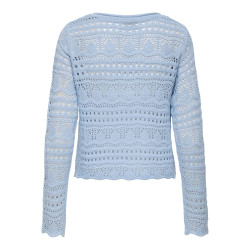 JDY Sun Lay Strik Pullover - Cashmere Blue