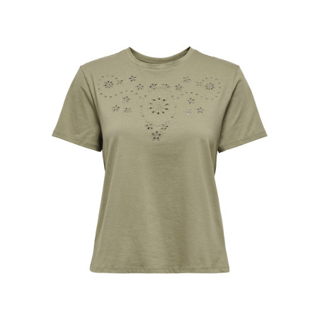 JDY Cif Broderet T-Shirt - Mermaid
