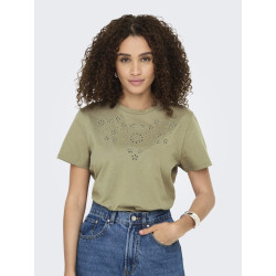 JDY Cif Broderet T-Shirt - Mermaid