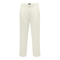 ONLY & SONS Sinus Loose Hør Bukser - Hvid