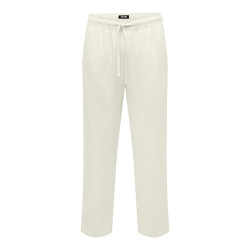 ONLY & SONS Sinus Loose Hør Bukser - Hvid