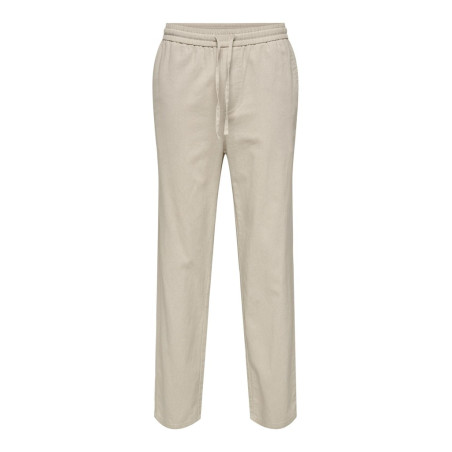 ONLY & SONS Linus Hør Bukser - Silver Linning
