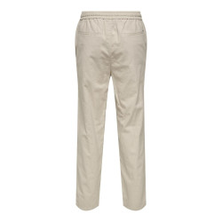 ONLY & SONS Linus Hør Bukser - Silver Linning