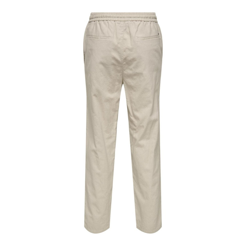 ONLY & SONS Linus Hør Bukser - Silver Linning