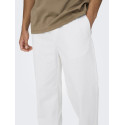 ONLY & SONS Linus Hør Bukser - Bright White