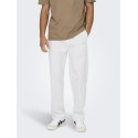 ONLY & SONS Linus Hør Bukser - Bright White