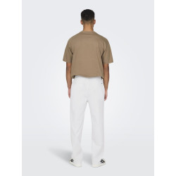 ONLY & SONS Linus Hør Bukser - Bright White