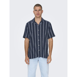 ONLY & SONS Trev Life Skjorte - Dark Navy