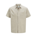 JACK & JONES PREMIUM Ceaston Seersucker Skjorte - Silver Lining