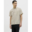 JACK & JONES PREMIUM Ceaston Seersucker Skjorte - Silver Lining
