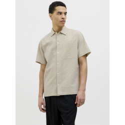 JACK & JONES PREMIUM Ceaston Seersucker Skjorte - Silver Lining