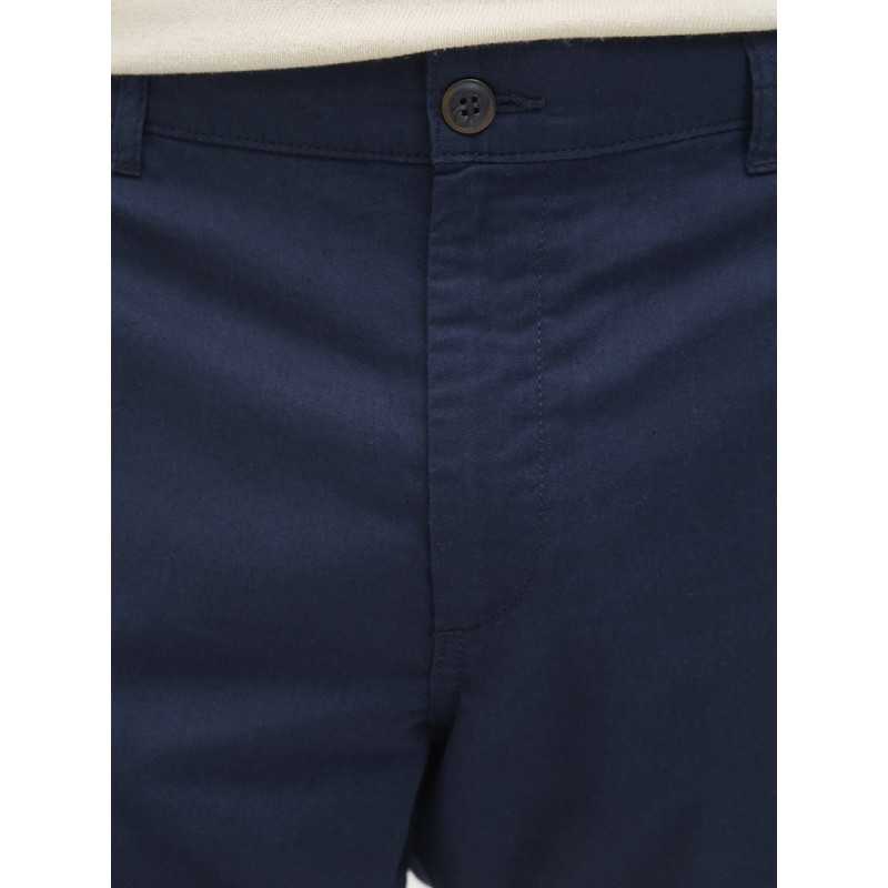 JJ REBEL Sunny Hør Chino Shorts - Navy Blazer