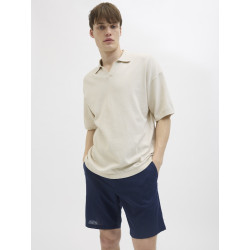 JJ REBEL Sunny Hør Chino Shorts - Navy Blazer