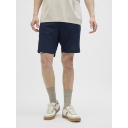 JJ REBEL Sunny Hør Chino Shorts - Navy Blazer