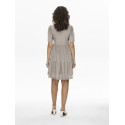 JDY Carla Cathinka Broderi Kjole - Chateau Gray