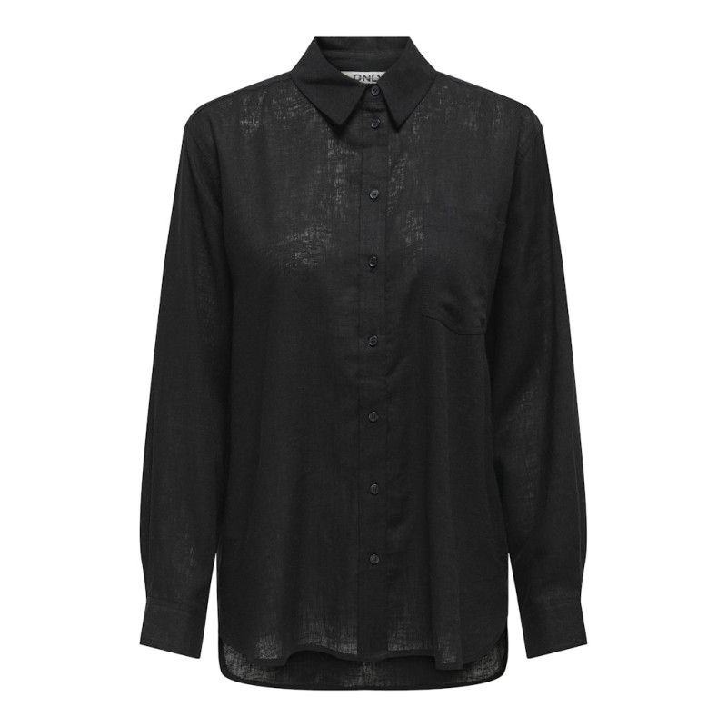 ONLY Tokyo Hør Skjorte - Sort