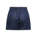 ONLY Ellis Plisserede Denim Shorts - Dark Blue Denim