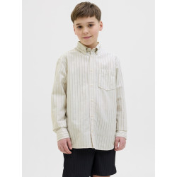 JACK & JONES JUNIOR Theo Boxy Oxford Skjorte - Bright White